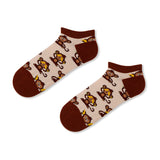 Calcetines tobilleros Monitos Traviesos 🐒🍌