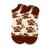 Calcetines tobilleros Monitos Traviesos 🐒🍌