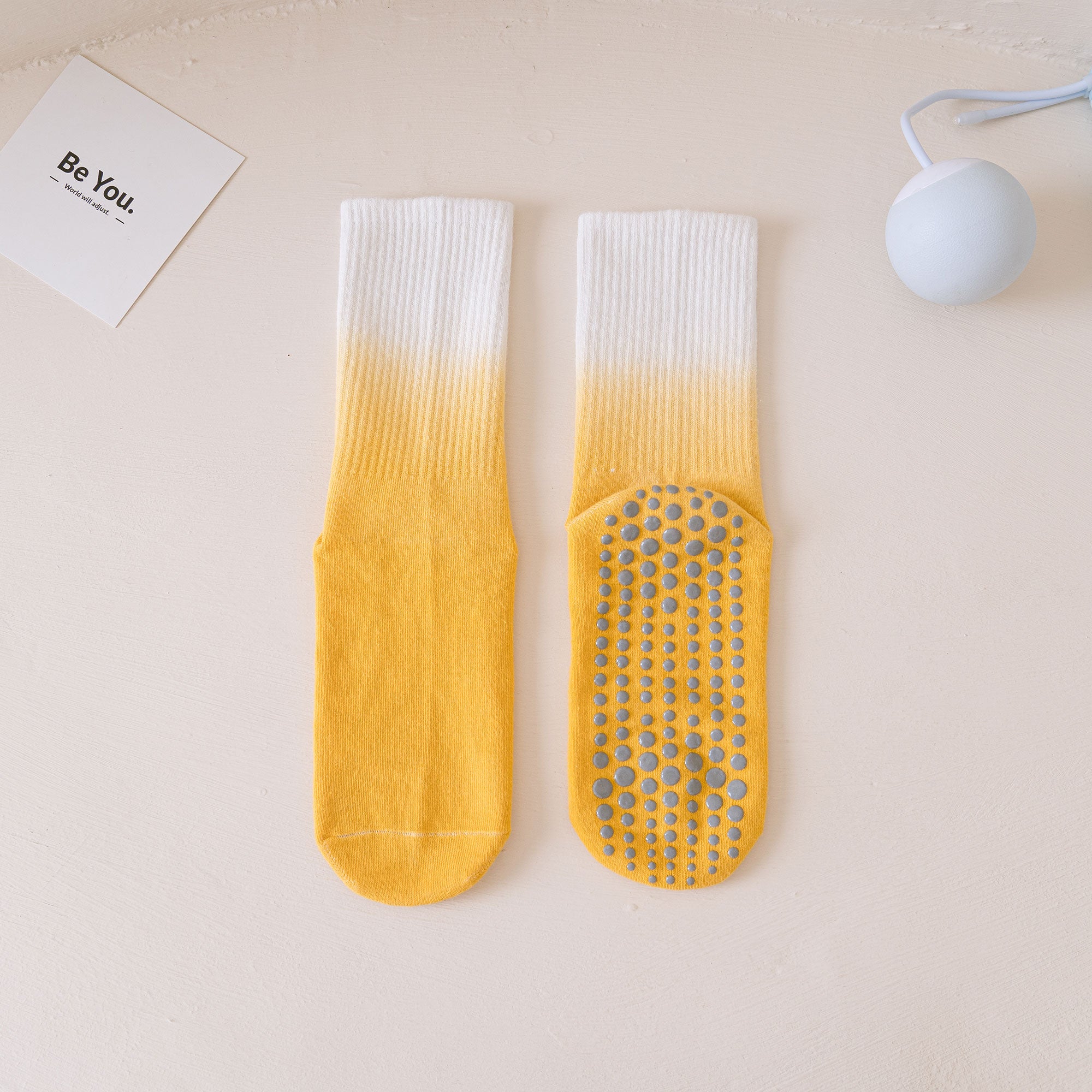 Calcetines Antideslizantes Tie-Dye de Media Caña para Yoga
