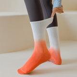 Calcetines Antideslizantes Tie-Dye de Media Caña para Yoga