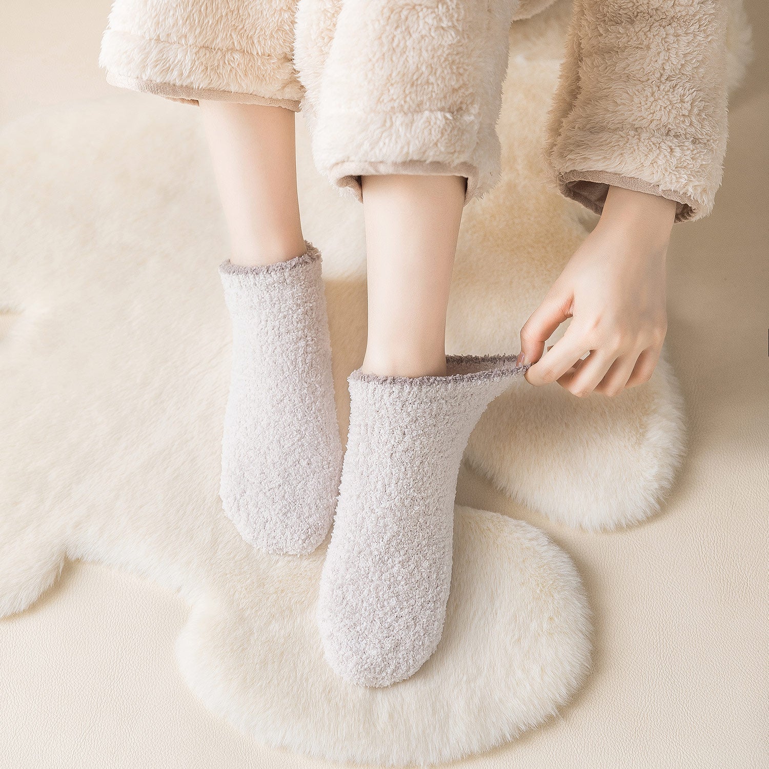 Calcetines Peludos Antideslizantes de Estar por Casa