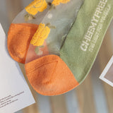 🔅 Flores y Encanto – Calcetines Transparentes