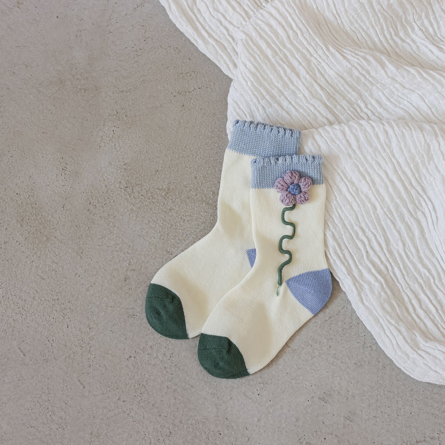 🌸Calcetines Infantiles Florales🌈🧦🌱👧