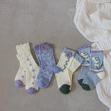 🌸Calcetines Infantiles Florales🌈🧦🌱👧