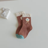 Calcetines Infantiles con Lazos y Flores