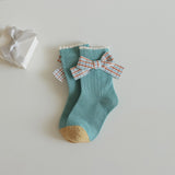 Calcetines Infantiles con Lazos y Flores