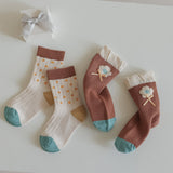 Calcetines Infantiles con Lazos y Flores