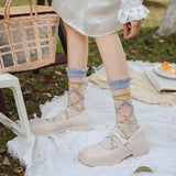 🌼 "Flores de Primavera con Encanto" 💙🧦