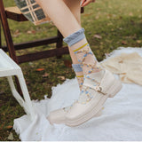 🌼 "Flores de Primavera con Encanto" 💙🧦