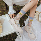 🌼 "Flores de Primavera con Encanto" 💙🧦