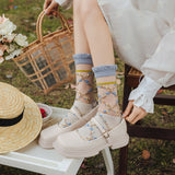 🌼 "Flores de Primavera con Encanto" 💙🧦