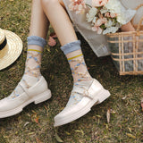 🌼 "Flores de Primavera con Encanto" 💙🧦