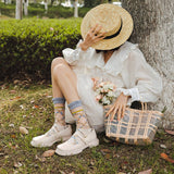 🌼 "Flores de Primavera con Encanto" 💙🧦