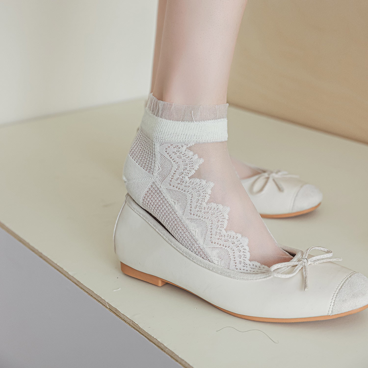 🌿✨ Encanto de Encaje Dulce ✨🧦