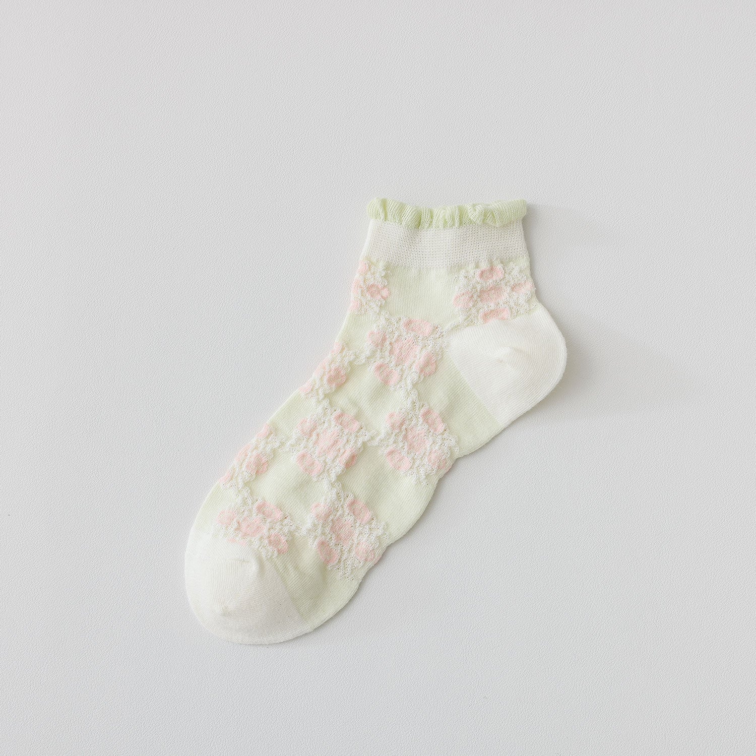 🧁 Calcetines "Dulce Flor de Encaje" 🌸🍃