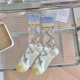 🌼 "Flores de Primavera con Encanto" 💙🧦