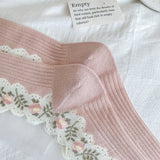 Calcetín Encantado de Encaje Rosado