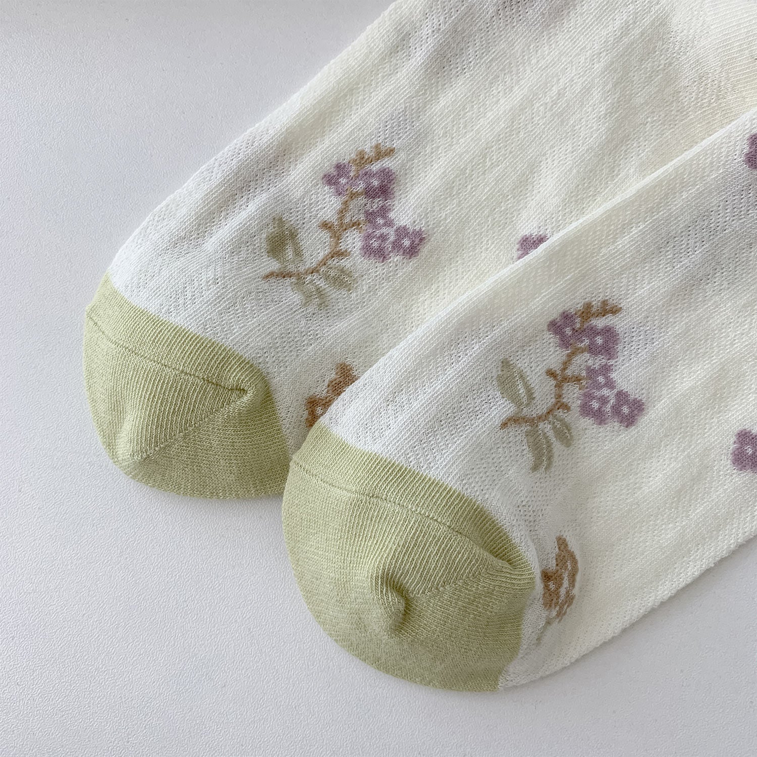 🌿 Calcetines "Flores de Primavera" 💜✨