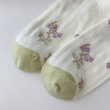 🌿 Calcetines "Flores de Primavera" 💜✨