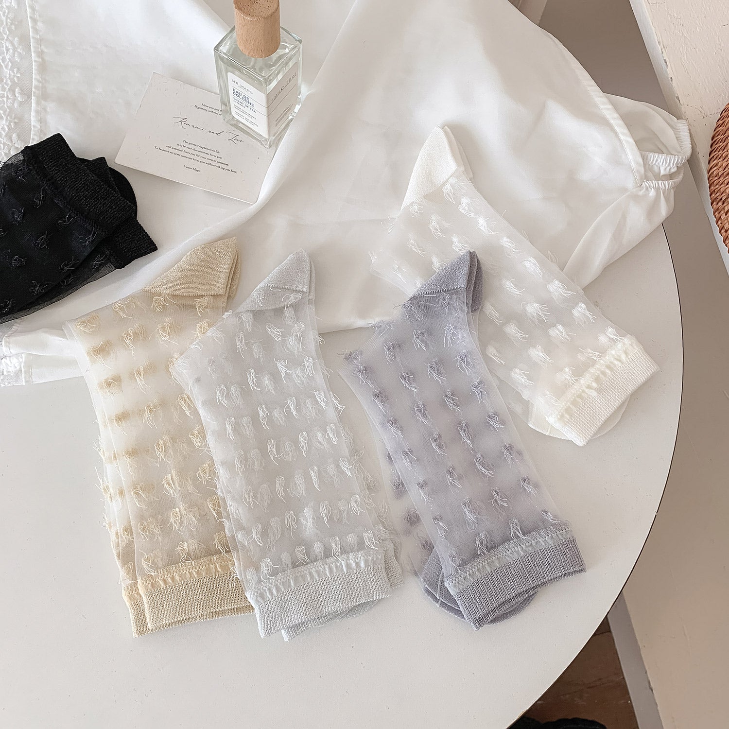 ✨ Medias Transparentes "Sueño de Mariposas" 🦋🌙