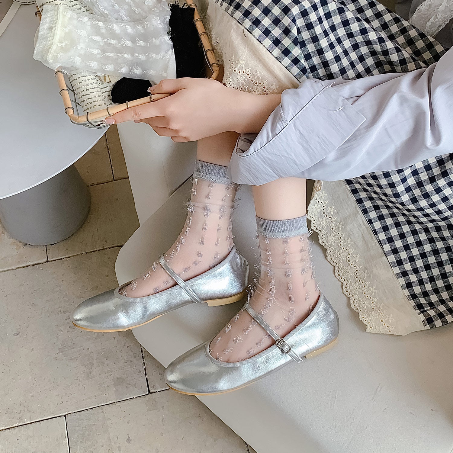 ✨ Medias Transparentes "Sueño de Mariposas" 🦋🌙