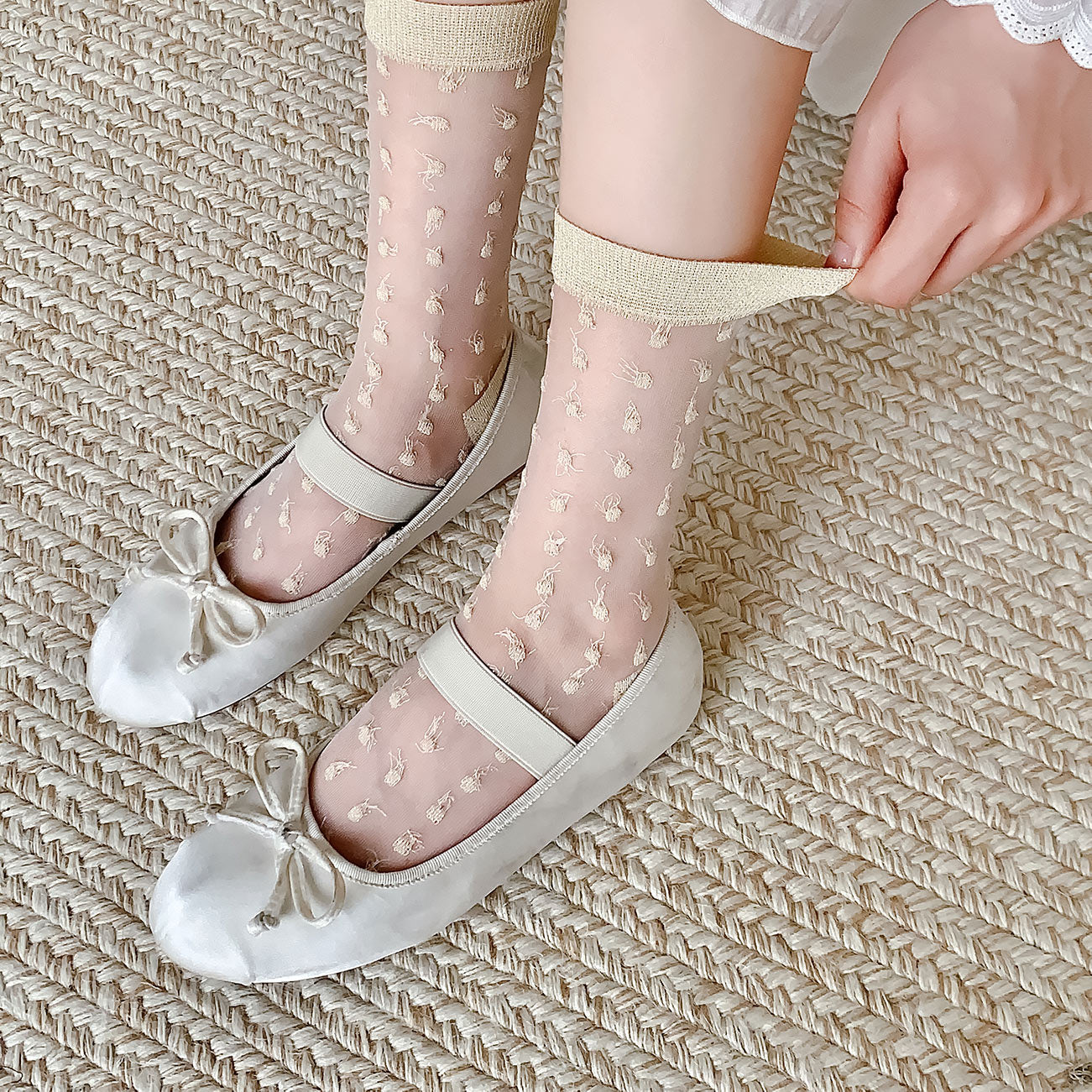 ✨ Medias Transparentes "Sueño de Mariposas" 🦋🌙