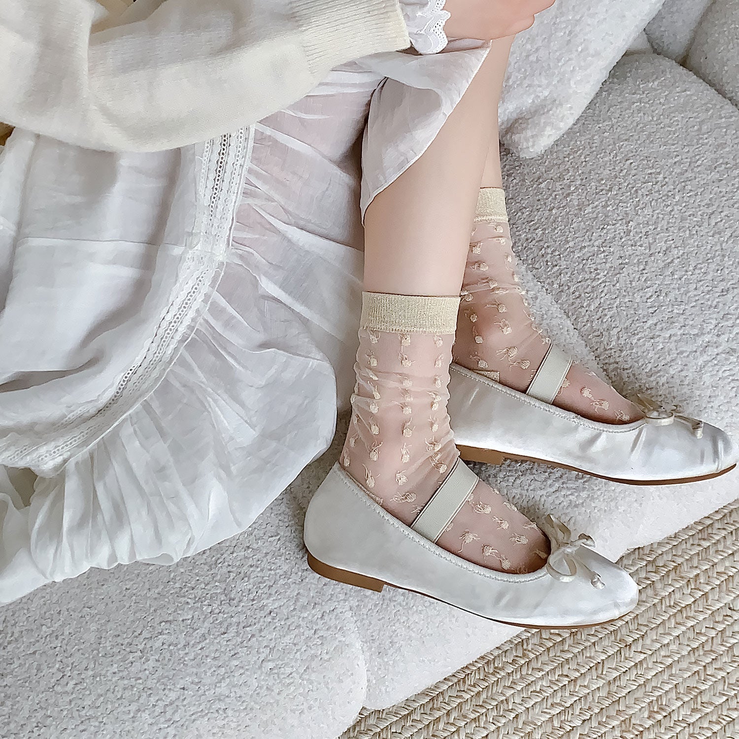 ✨ Medias Transparentes "Sueño de Mariposas" 🦋🌙