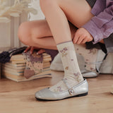 🌿 Calcetines "Flores de Primavera" 💜✨