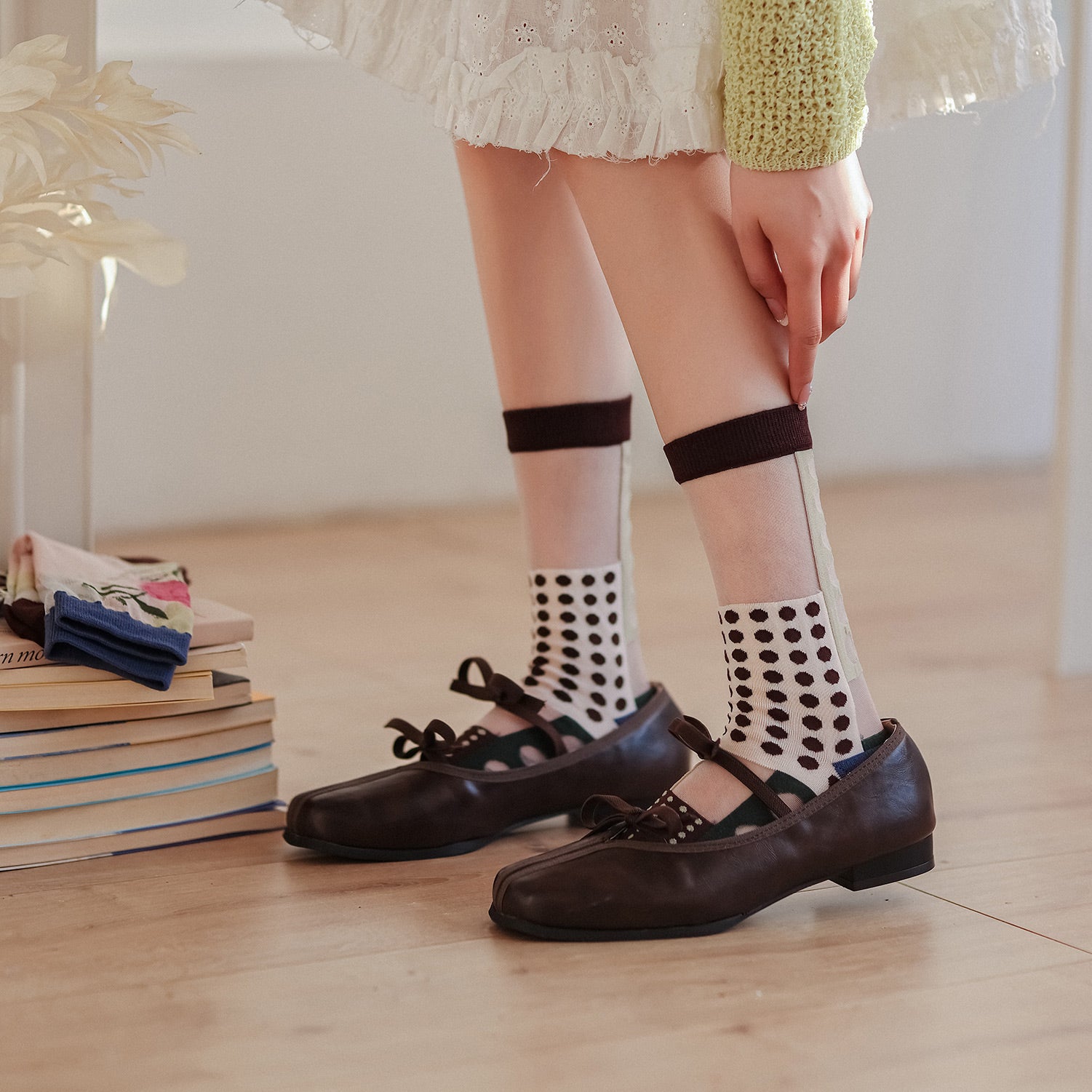 Calcetines Retro de Lunares