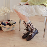 Calcetines Artísticos de Malla Trenzada – Estilo Retro Chic