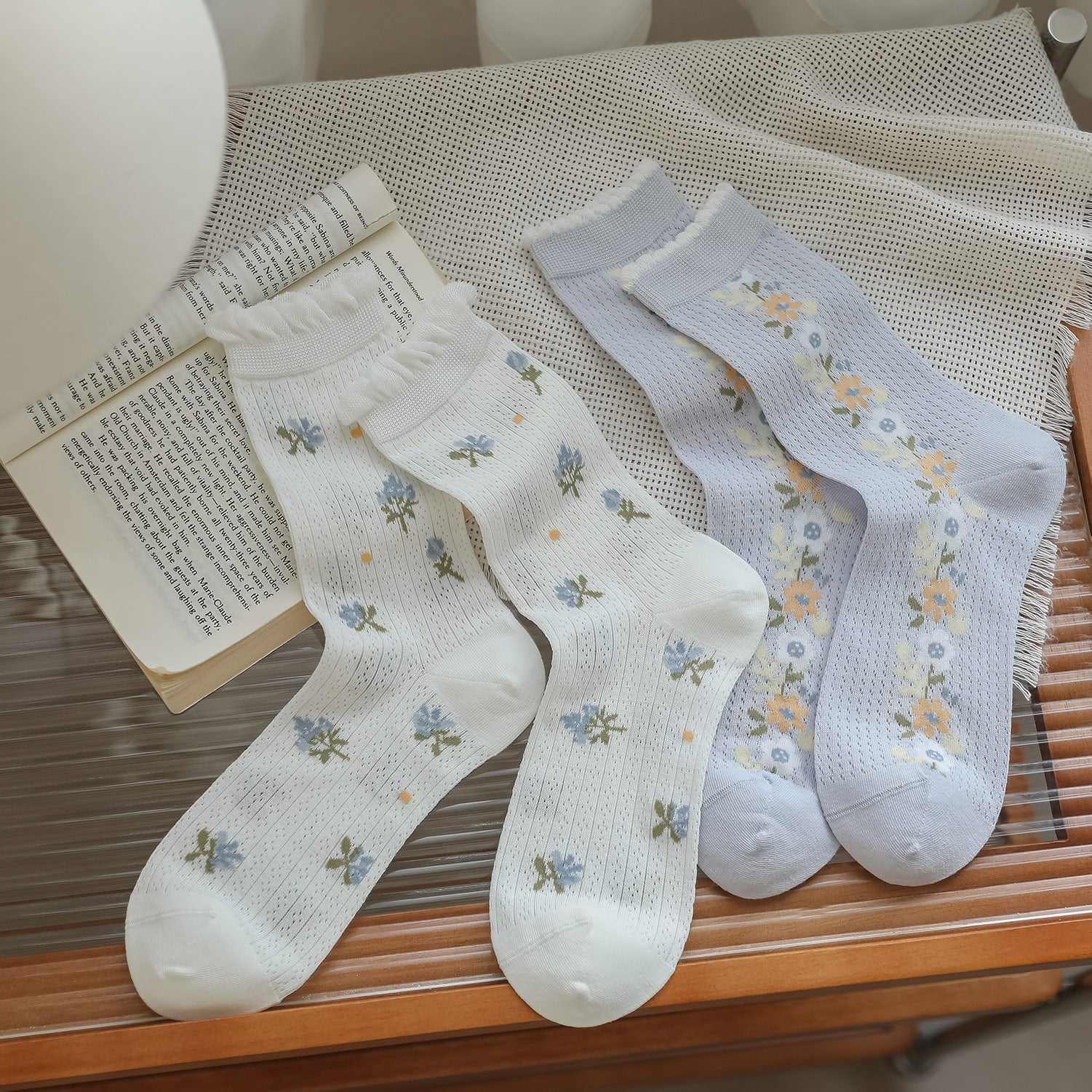 🌷Calcetines con Detalles Dulces🎀