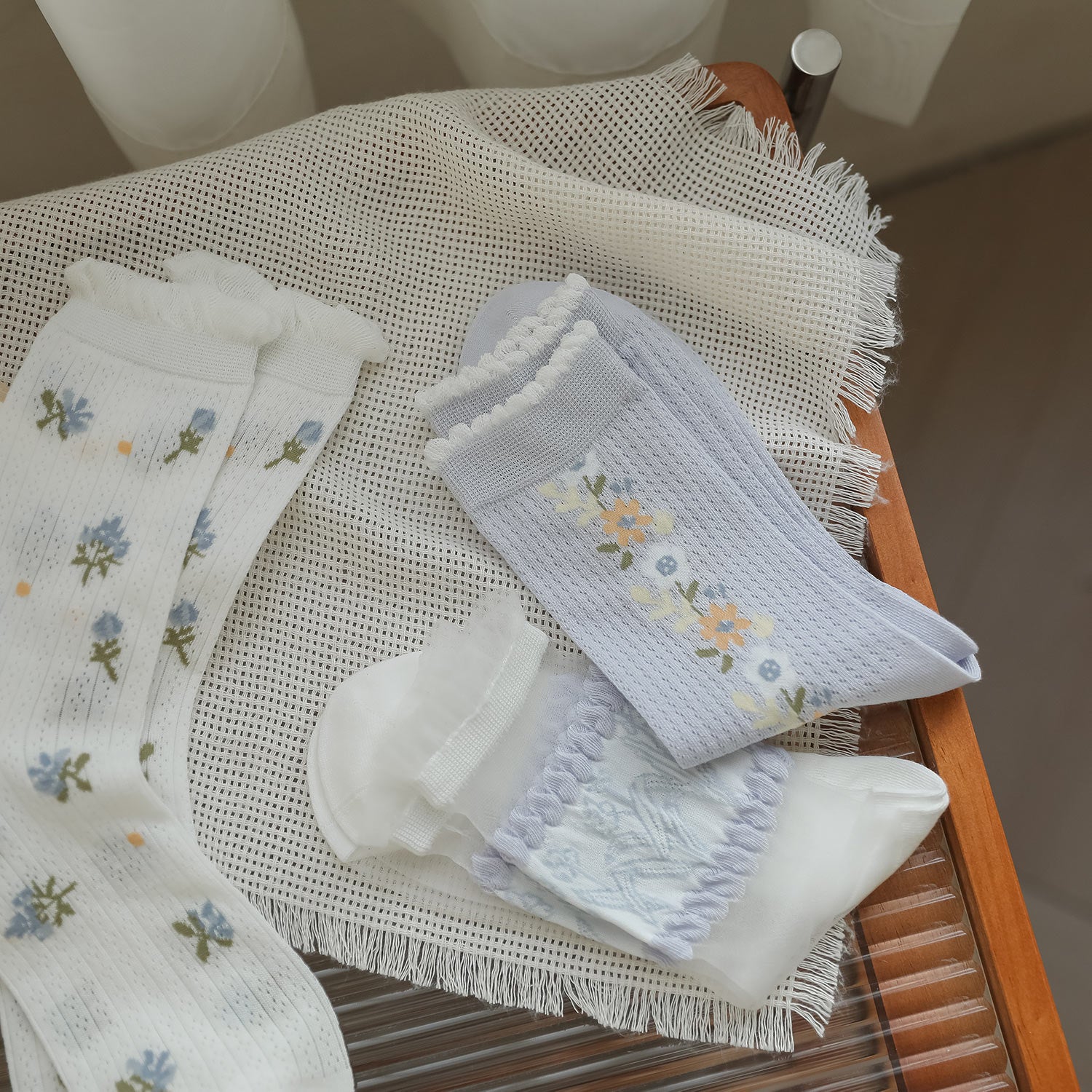 🌷Calcetines con Detalles Dulces🎀