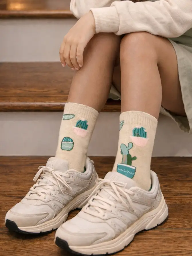 Calcetines Cactus Feliz 🌵😊