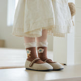 Calcetines Infantiles con Lazos y Flores