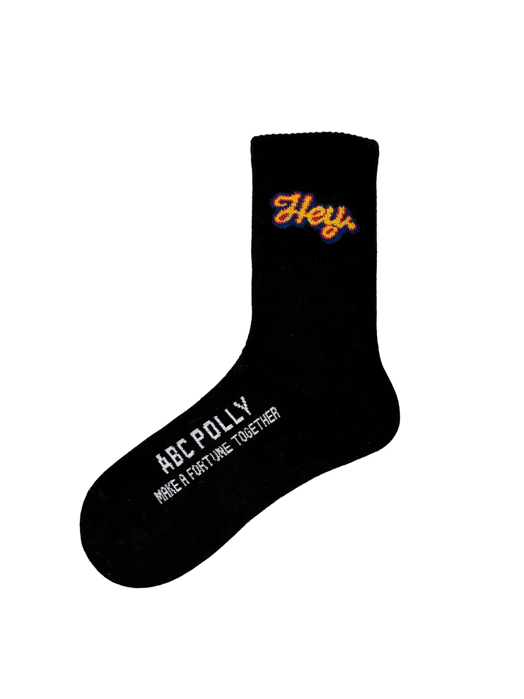 Calcetines Negros “Hey” – Estilo Urbano