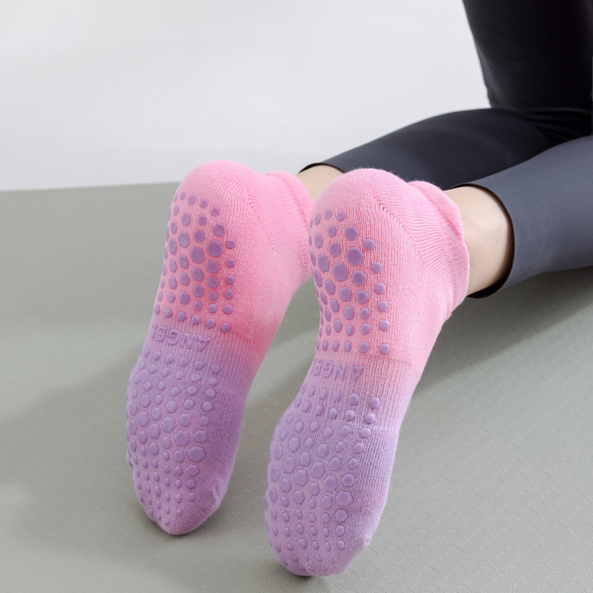 Calcetines de Yoga con Orejas y Diseño Tie-Dye