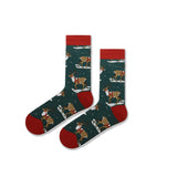 🧦 Calcetines Navideños con Árboles de Navidad 🎄⭐