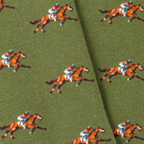 Calcetines con motivos de polo en verde y naranja