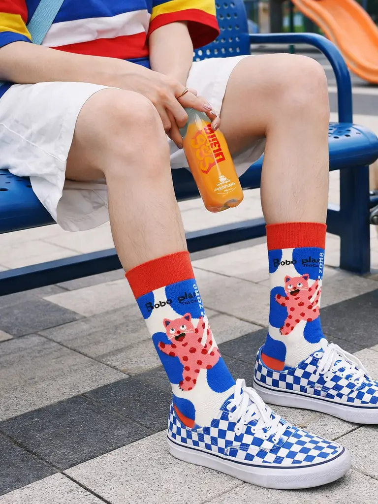 Calcetines “Bobo Jump” 🐆🔵🧦