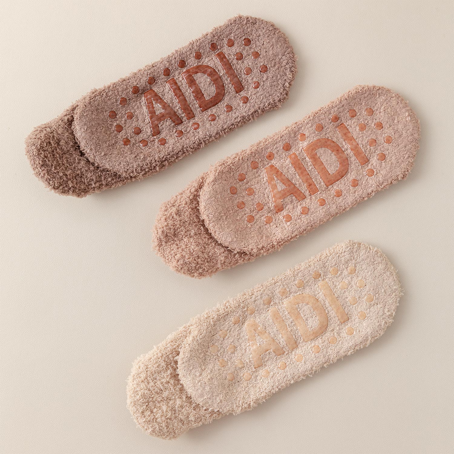 Calcetines de Estar por Casa Cortos, Peludos y Antideslizantes