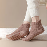 Calcetines de Estar por Casa Cortos, Peludos y Antideslizantes