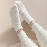 Calcetines de Estar por Casa Cortos, Peludos y Antideslizantes