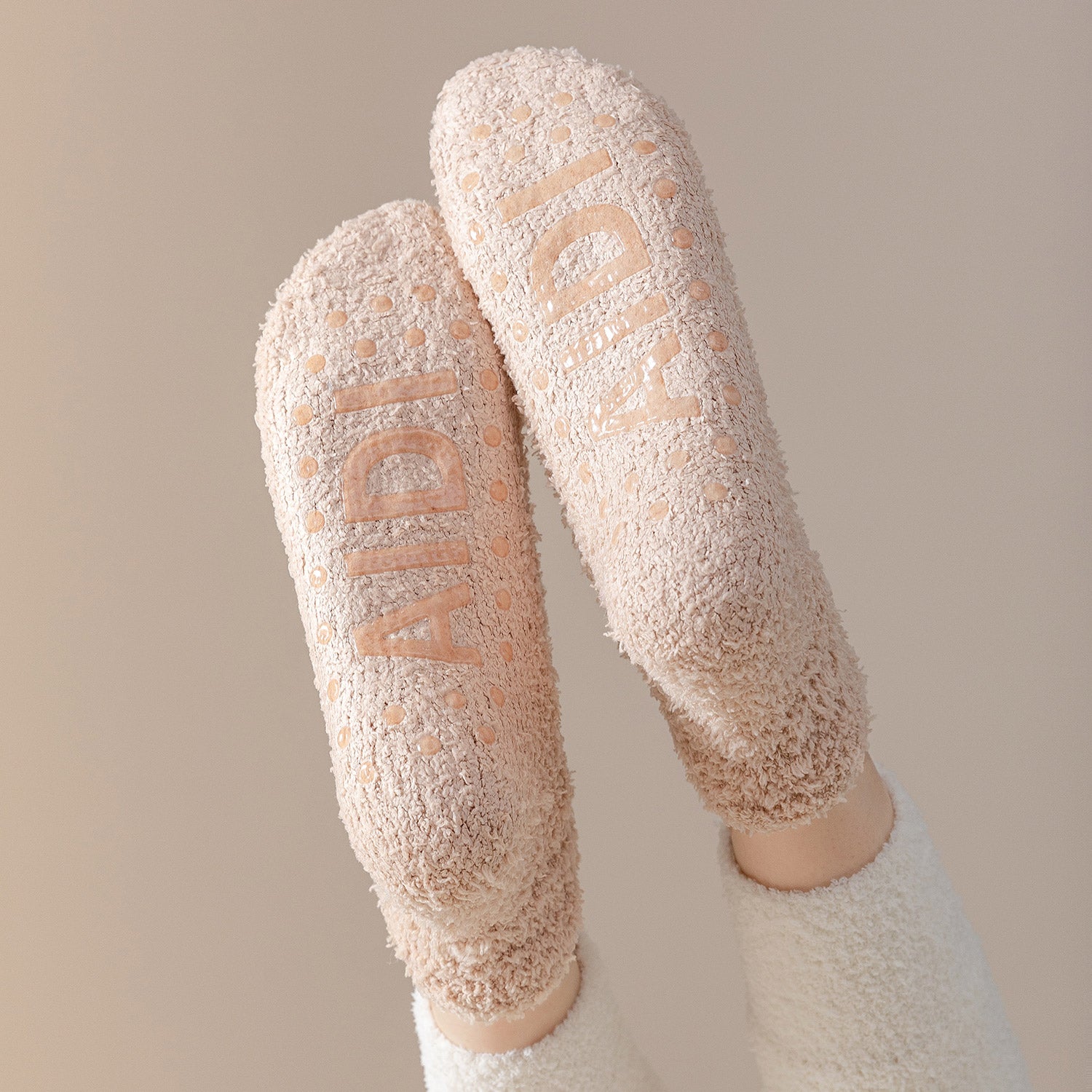 Calcetines de Estar por Casa Cortos, Peludos y Antideslizantes