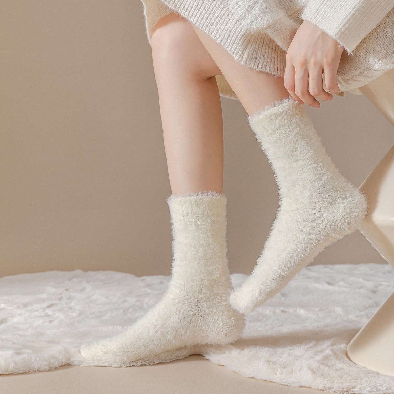 🧦✨ Calcetines Peluditos para el Invierno — ¡Dulces, Suaves y Súper Cálidos! 🐻❄️