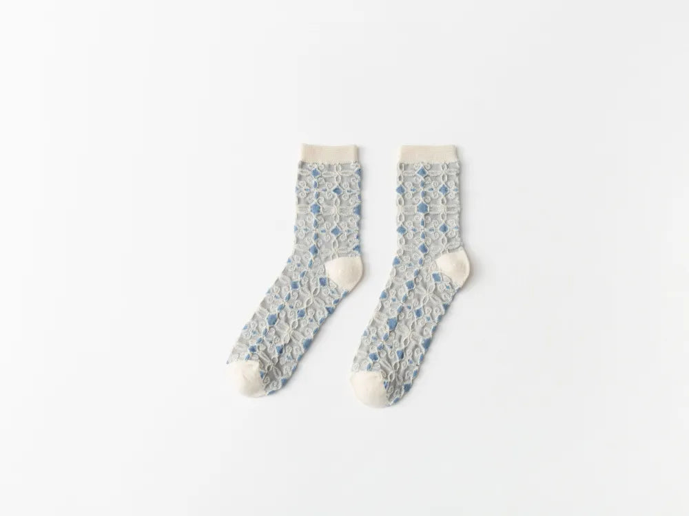 Calcetines con Estampado Floral