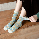 Calcetines con Estampado Floral