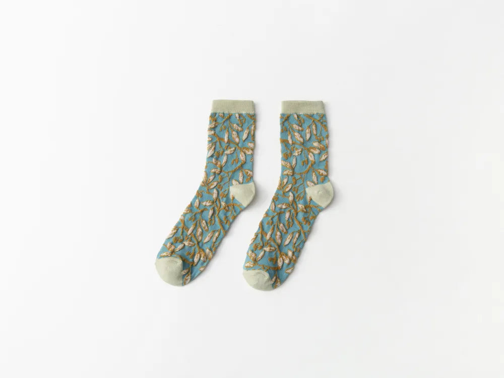 Calcetines con Estampado Floral