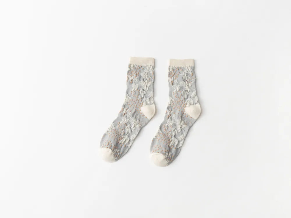 Calcetines con Estampado Floral