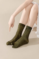 Calcetines brillantes de dos dedos estilo tabi