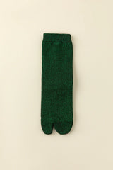 Calcetines brillantes de dos dedos estilo tabi